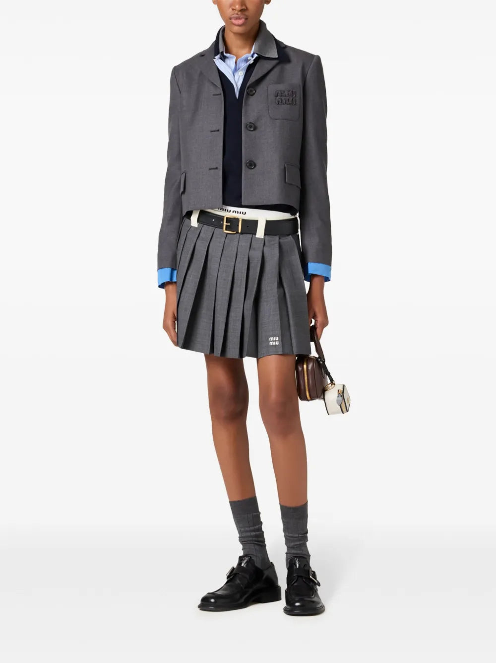 Single-Breasted Cropped Blazer