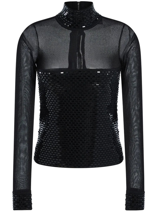 Bead-Embellished Blouse