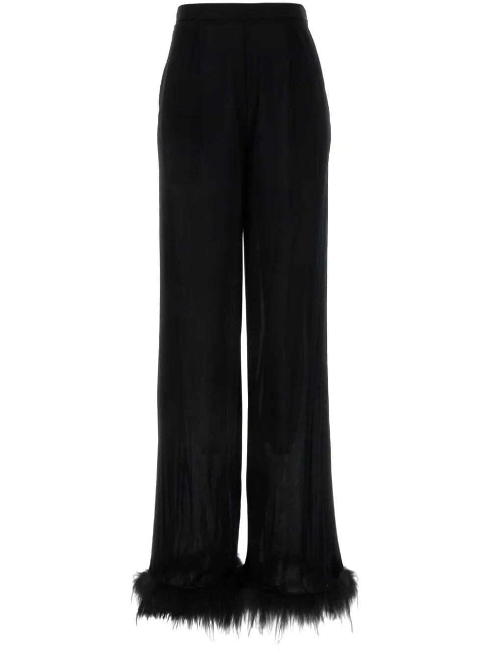 Satin Wide-Leg Trousers