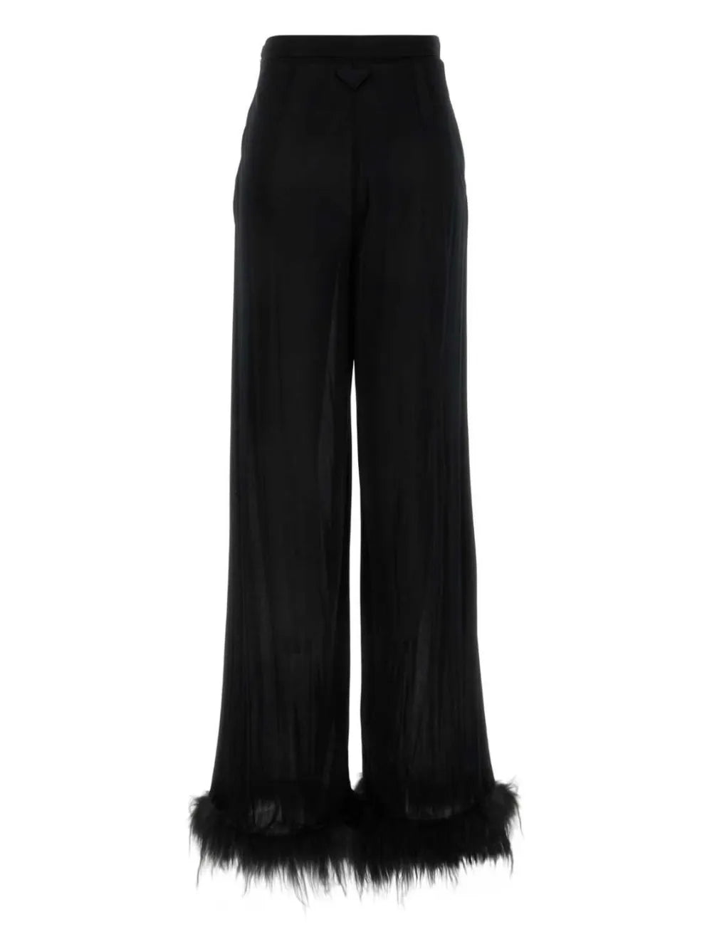Satin Wide-Leg Trousers