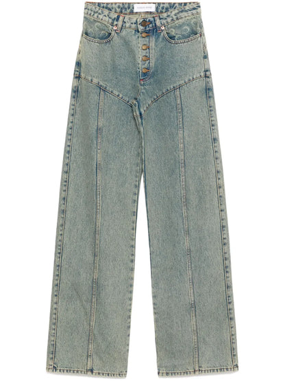 Moon Laser Flared Jeans