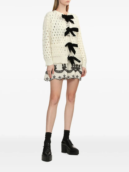 Embroidered Mini Dress