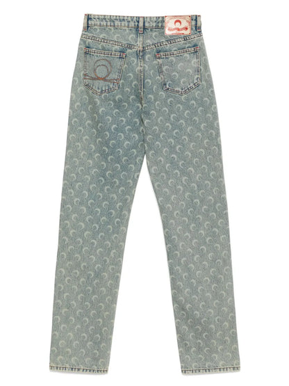 Moon Laser Straight-Leg Jeans