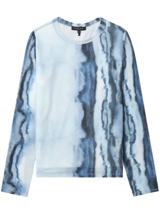 Marble-Print T-Shirt
