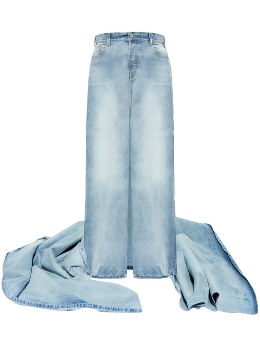 Skirt-Attached Jeans