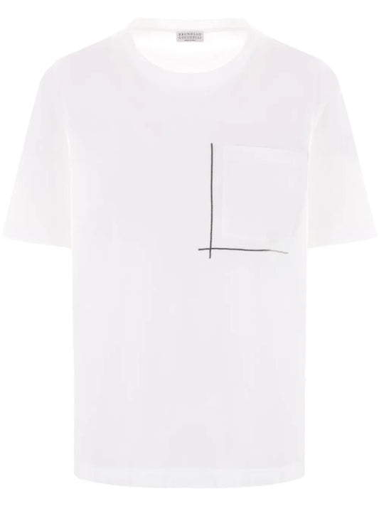 Monili-Embellished T-Shirt