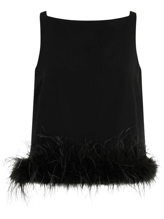 Feather-Detailing Top