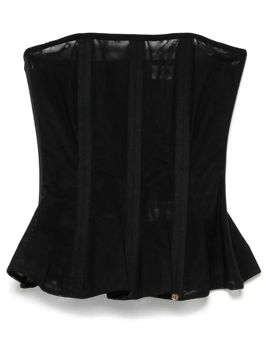 Semi-Sheer Corset Top