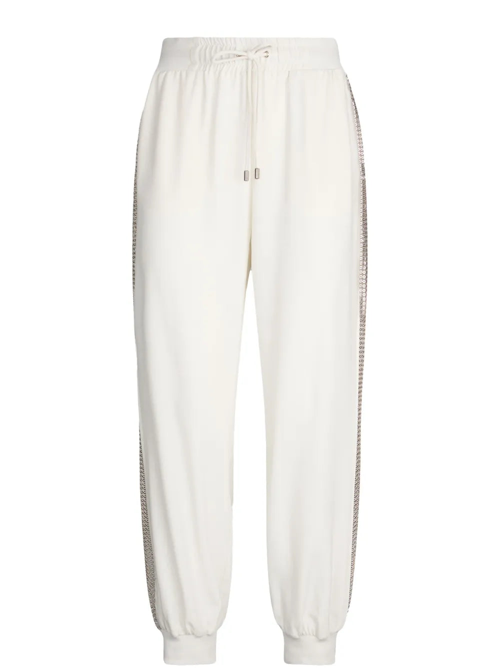 Sequin-Embellished Track Pants