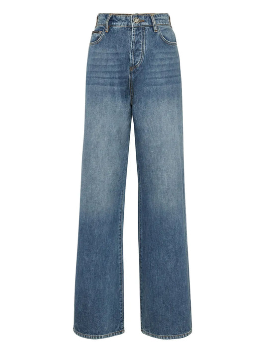Logo-Embroidered Jeans