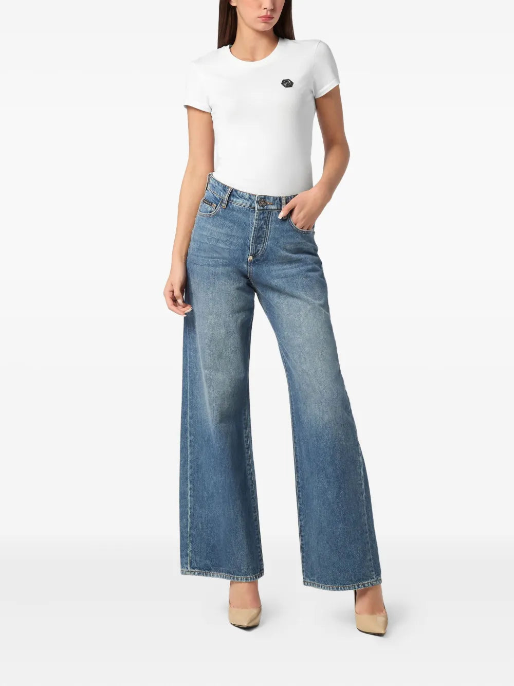 Logo-Embroidered Jeans