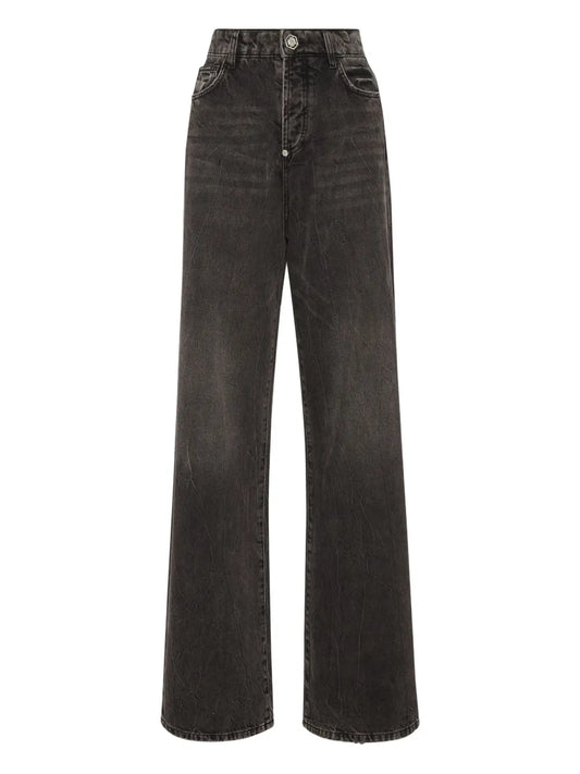 Logo-Embroidered Jeans
