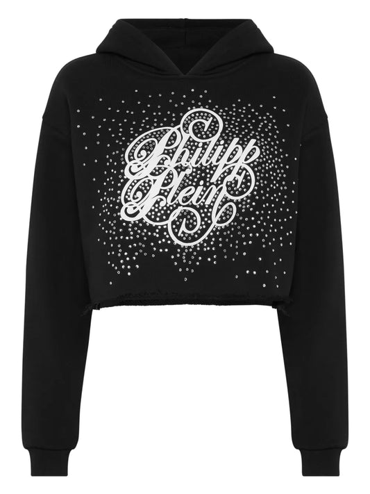 Rhinestone-Embellished Hoodie