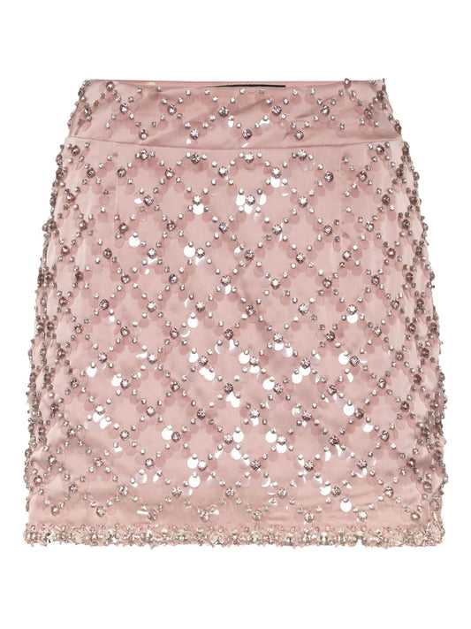 Paillette-Embellished Mini Skirt