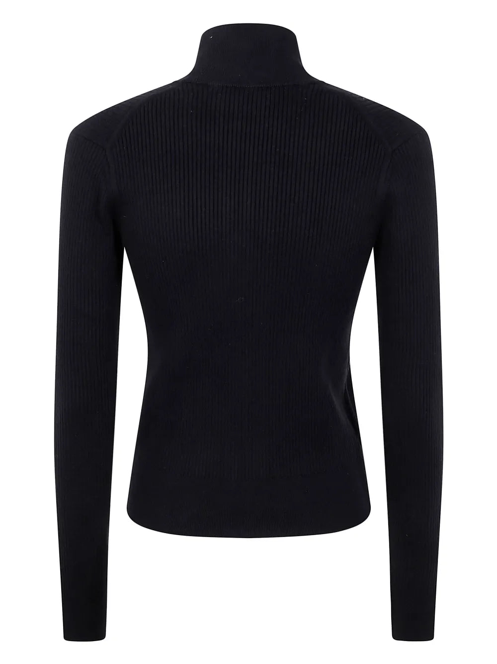 Zip-Up Ribbed Cardigan