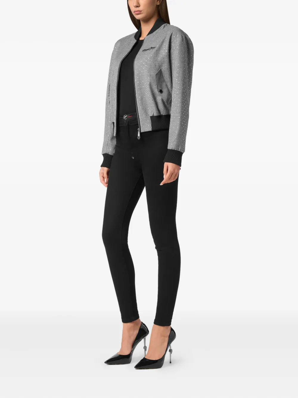 Cropped Bomber Jacket