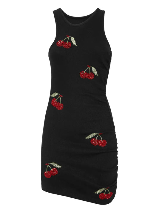 Cherry-Motif Mini Dress