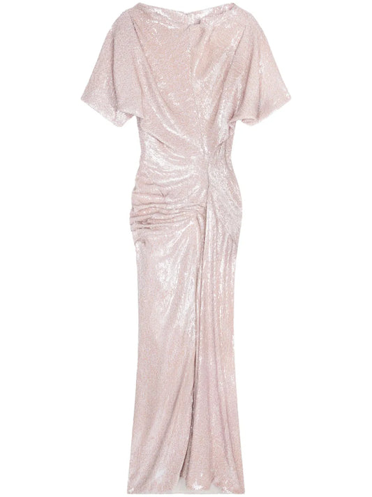 Sequin-Embellished Maxi Dress