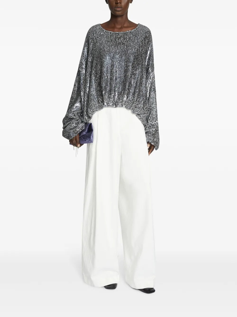 Sequin-Embellished Top