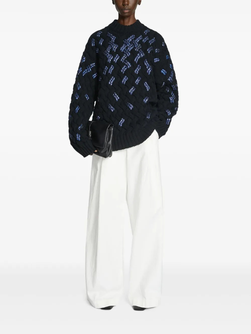 Sequin-Embellished Sweater