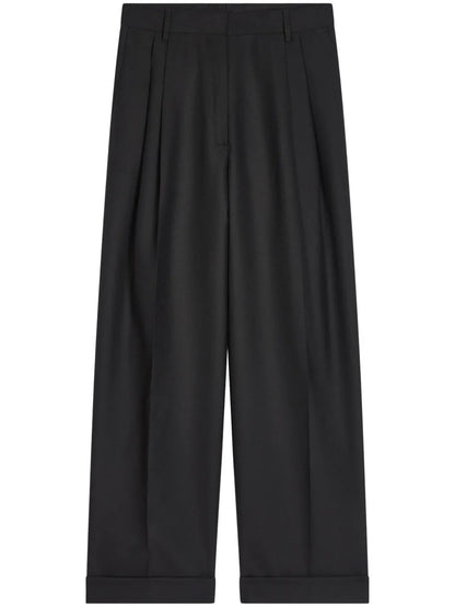 Pleated Wool Trousers