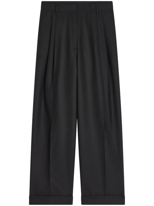 Pleated Wool Trousers