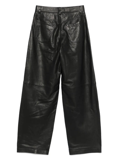Cocoon Leather Trousers