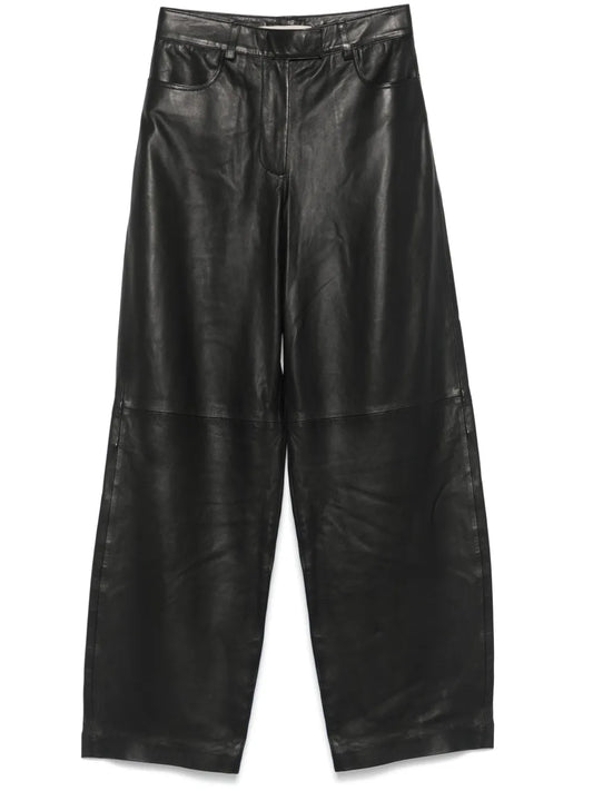 Cocoon Leather Trousers