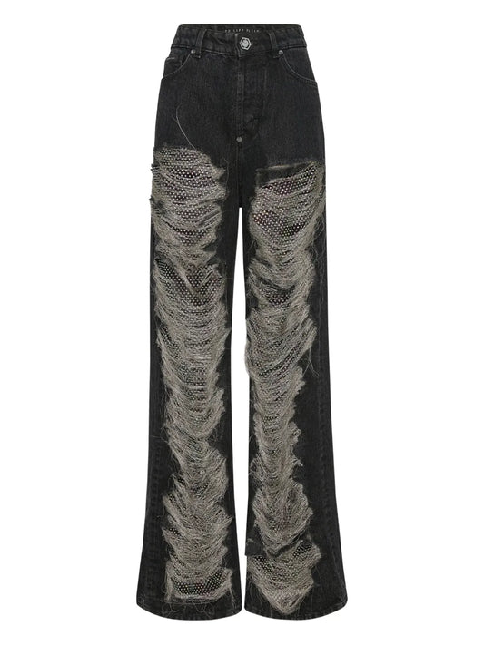 Mesh Strass Jeans