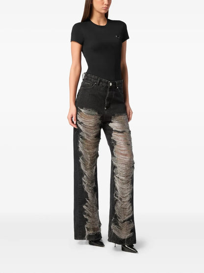 Mesh Strass Jeans
