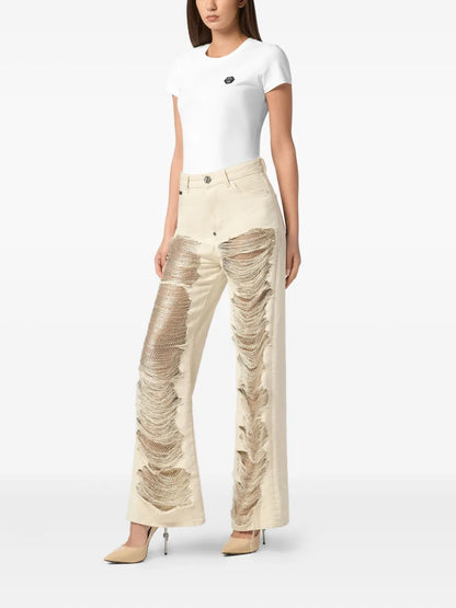 Ripped Effect Jeans