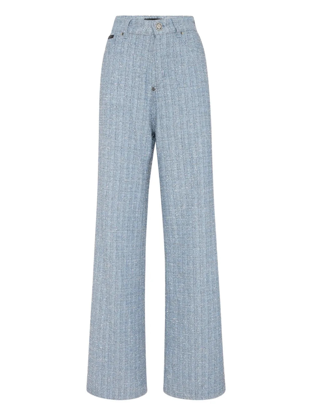 Tweed Wide-Leg Jeans