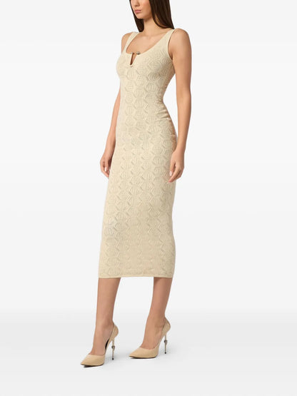 Monogram Midi Dress