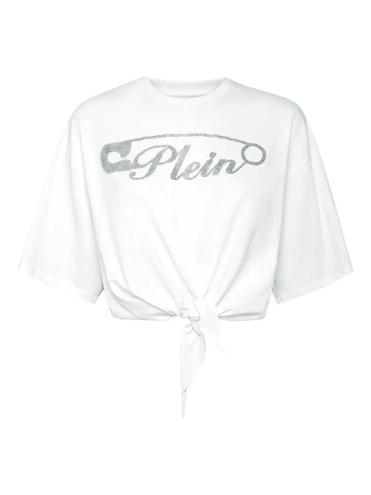 Cropped Cotton T-Shirt