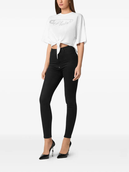 Cropped Cotton T-Shirt