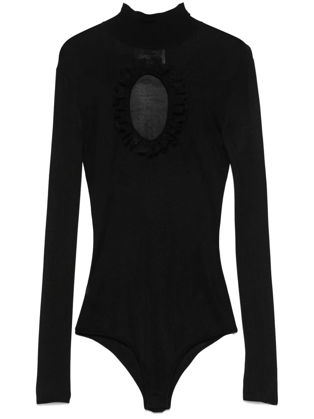 Cut Out-Detail Knitted Bodysuit
