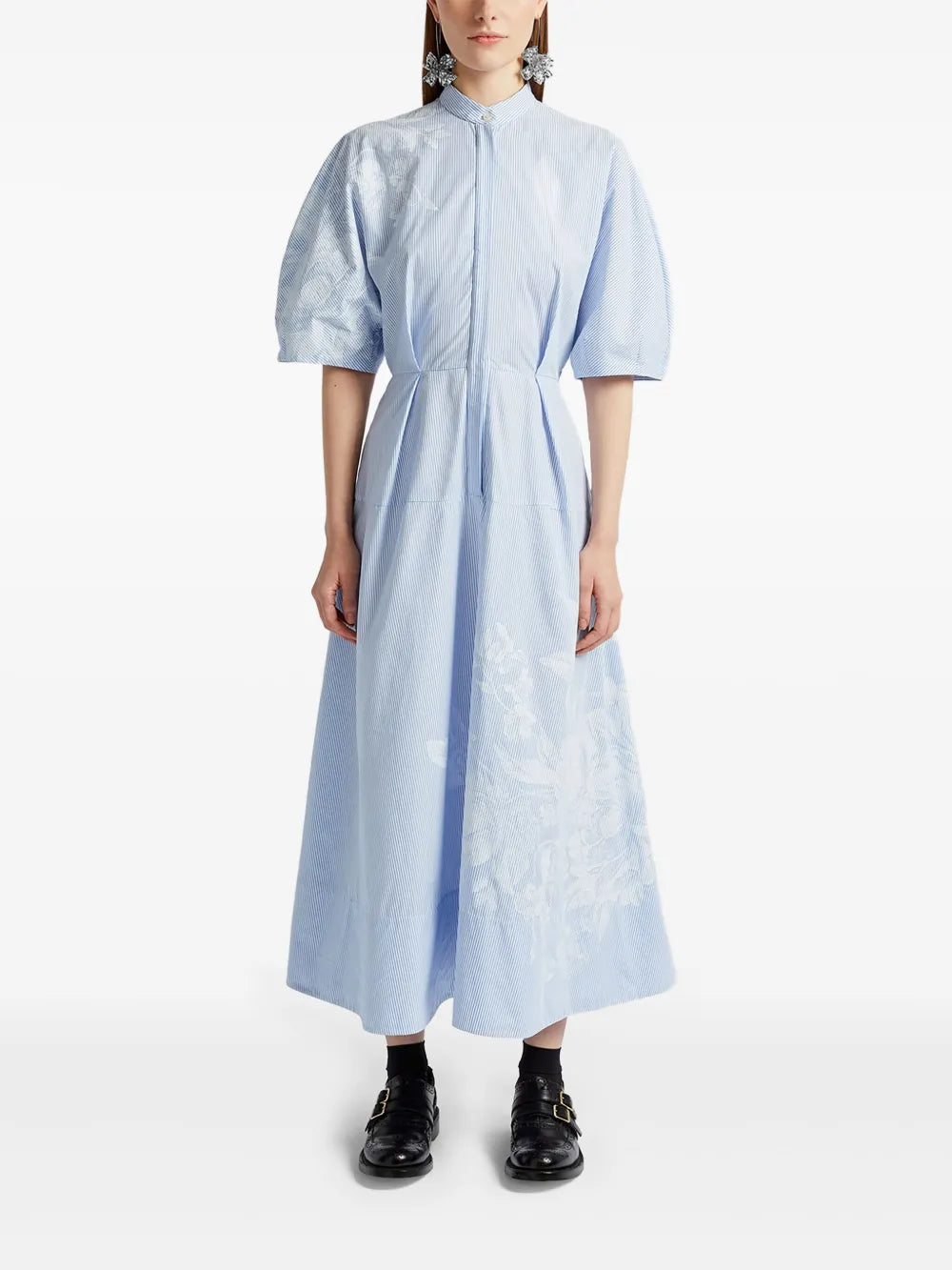 Short-Sleeve Midi Dress