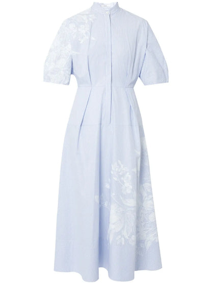 Short-Sleeve Midi Dress