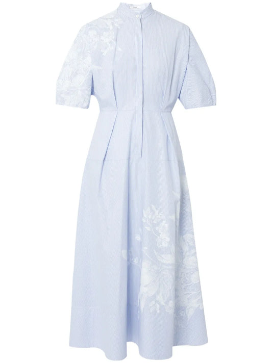 Short-Sleeve Midi Dress