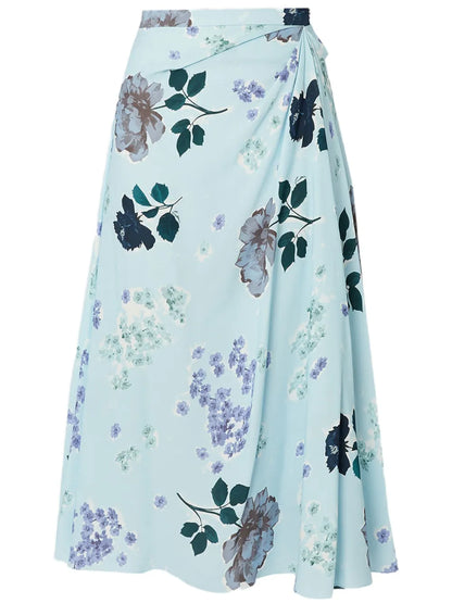 Draped Midi Skirt