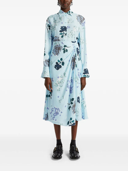Draped Midi Skirt