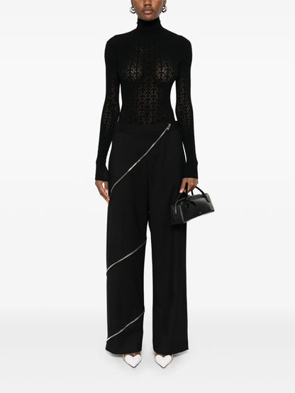 Spiral-Zipped Trousers