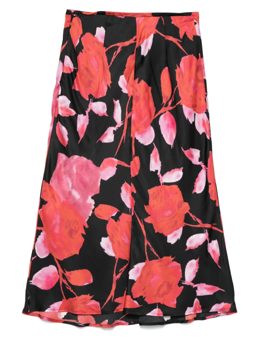 Floral-Print Midi Skirt