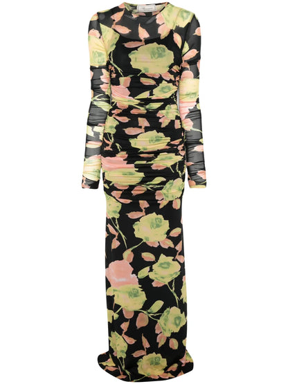 Floral-Print Maxi Dress