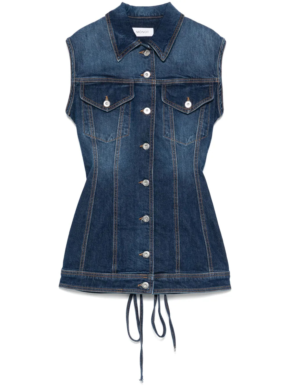 Sleeveless Denim Mini Dress