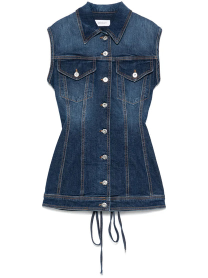Sleeveless Denim Mini Dress