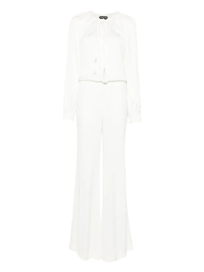Tie-Neck Jumpsuit