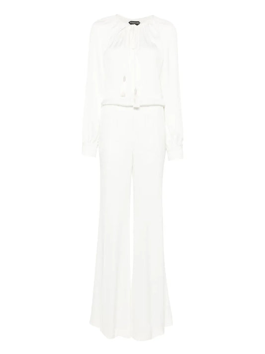 Tie-Neck Jumpsuit