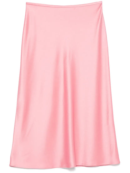 Satin Midi Skirt