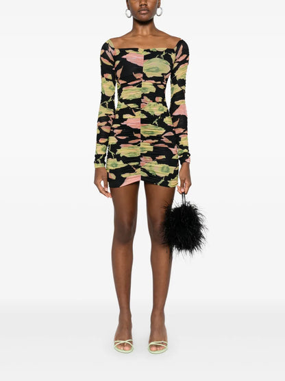 Floral-Print Mini Dress